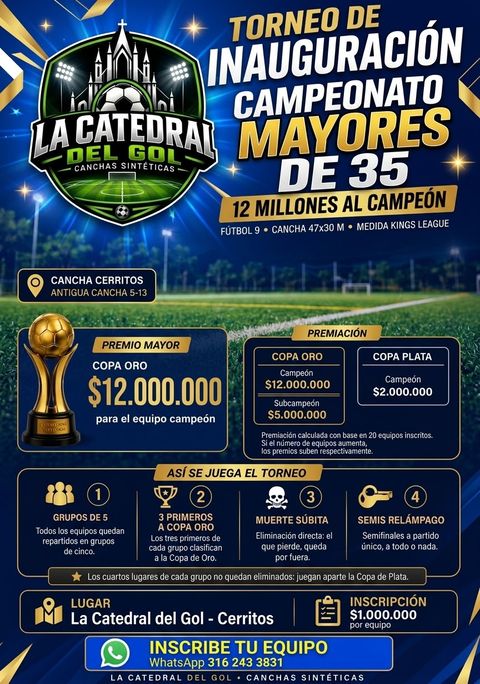 Afiche del Campeonato Mayores de 35